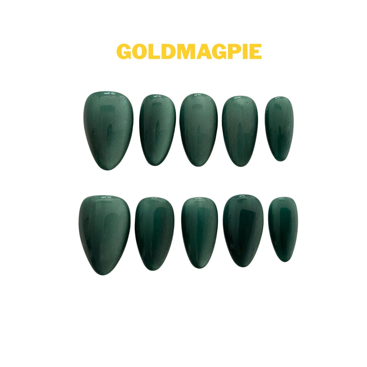 Cat Eye Emerald Short Almond A4S
