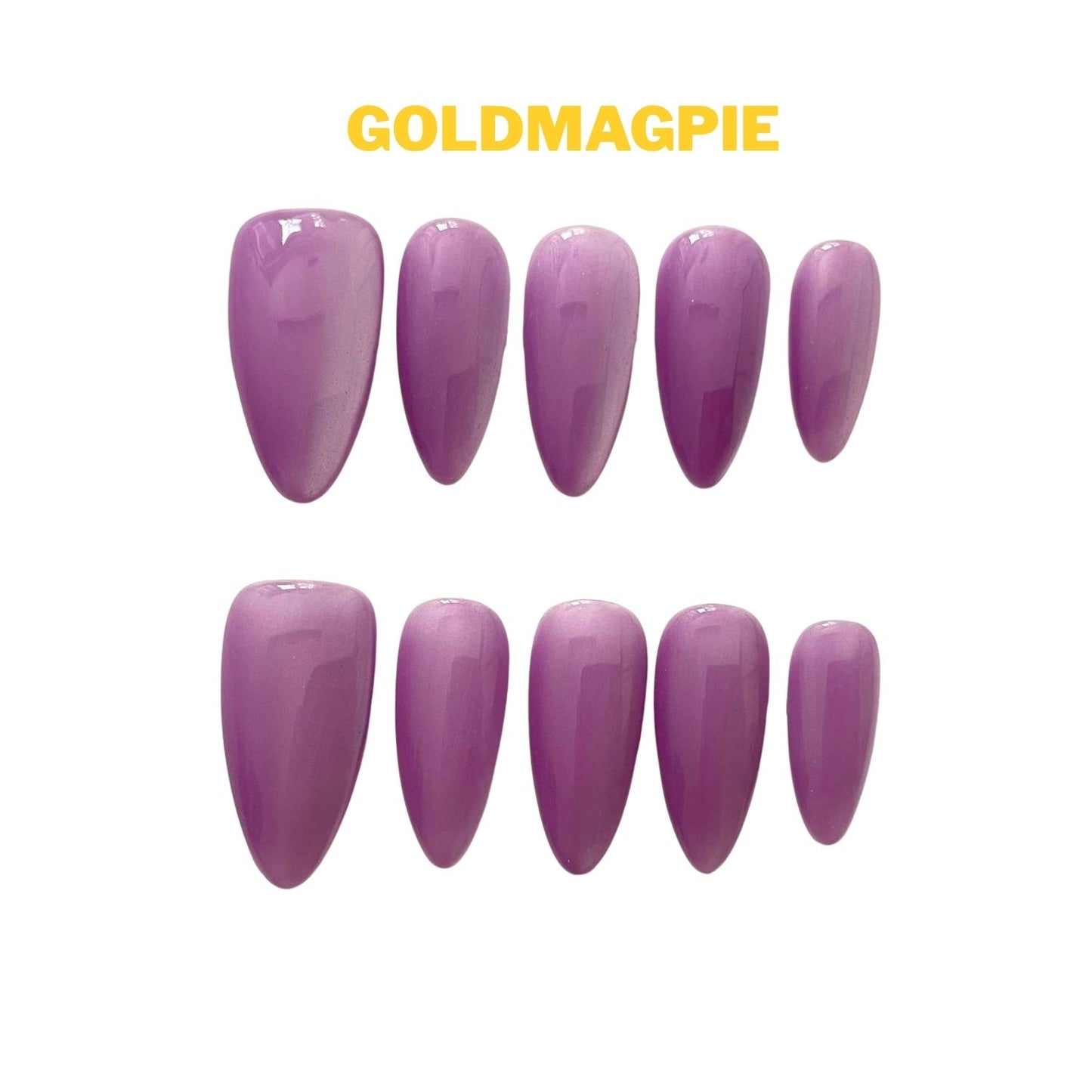 Cat Eye Purple Medium Almond A5M