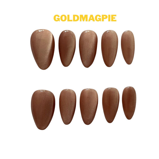 Cat's Eye Bronze Short Almond A7S