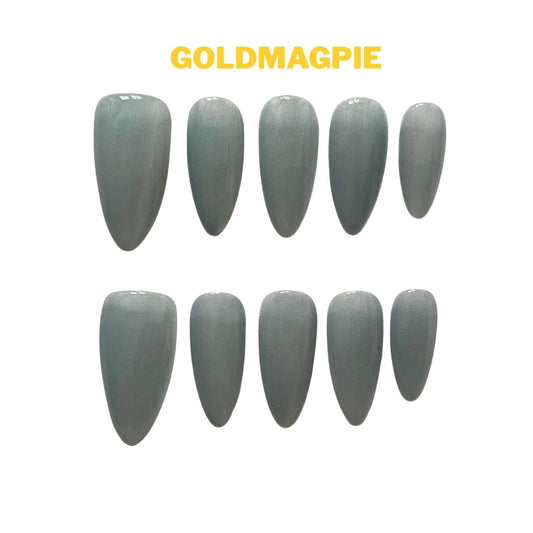 Cat Eye Sage Green Medium Almond A3M